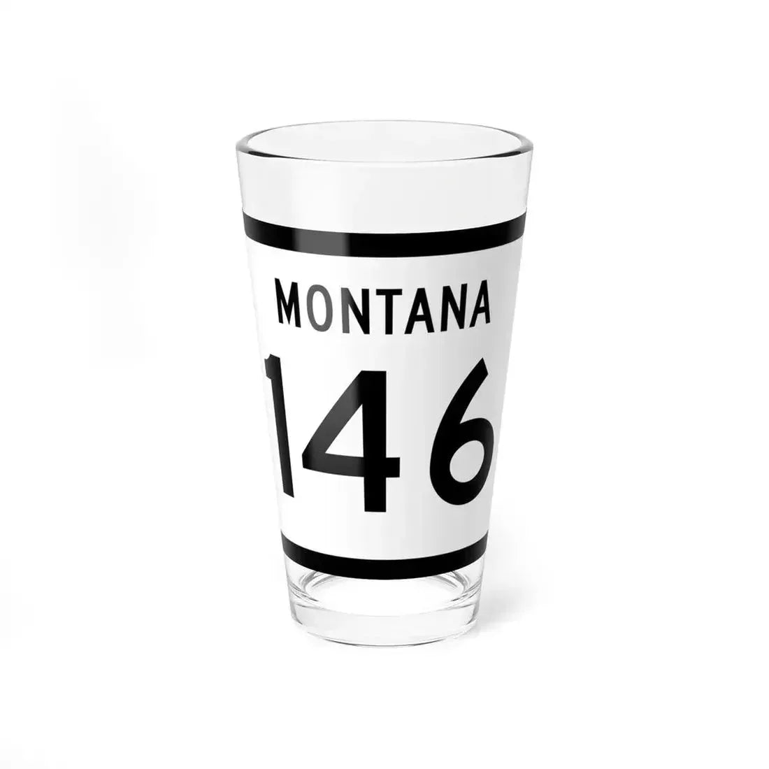 MT-146 (Montana) (Road Sign) Pint Glass 16oz 16oz - Go Mug Yourself
