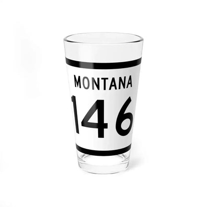 MT-146 (Montana) (Road Sign) Pint Glass 16oz 16oz - Go Mug Yourself