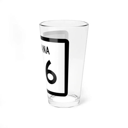 MT-146 (Montana) (Road Sign) Pint Glass 16oz - Go Mug Yourself