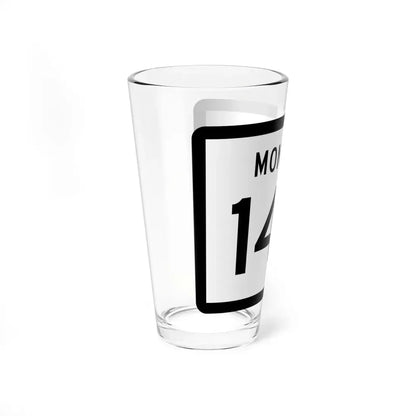 MT-146 (Montana) (Road Sign) Pint Glss 16oz - Go Mug Yourself