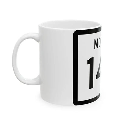 MT-146 (Montana) (Road Sign) White Coffee Mug - Go Mug Yourself