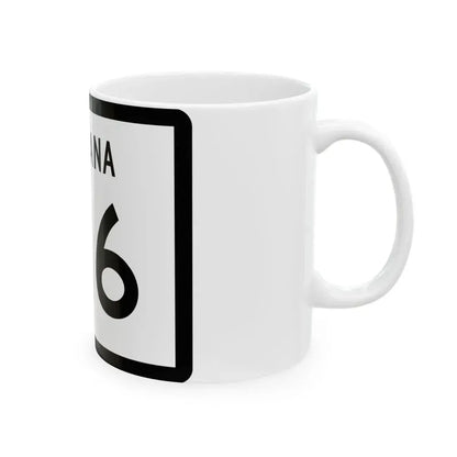 MT-146 (Montana) (Road Sign) White Coffee Mug - Go Mug Yourself
