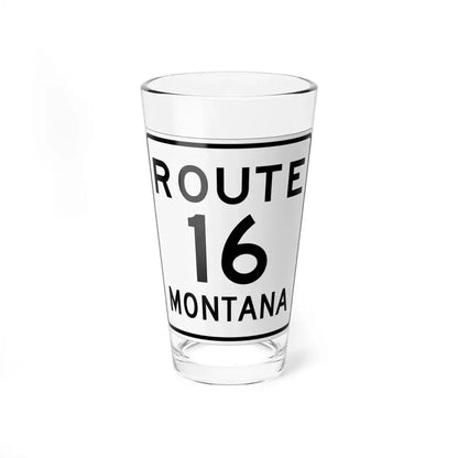 MT-16 1948 (Montana) (Road Sign) Pint Glass 16oz 16oz - Go Mug Yourself