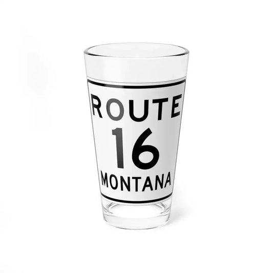 MT-16 1948 (Montana) (Road Sign) Pint Glass 16oz 16oz - Go Mug Yourself