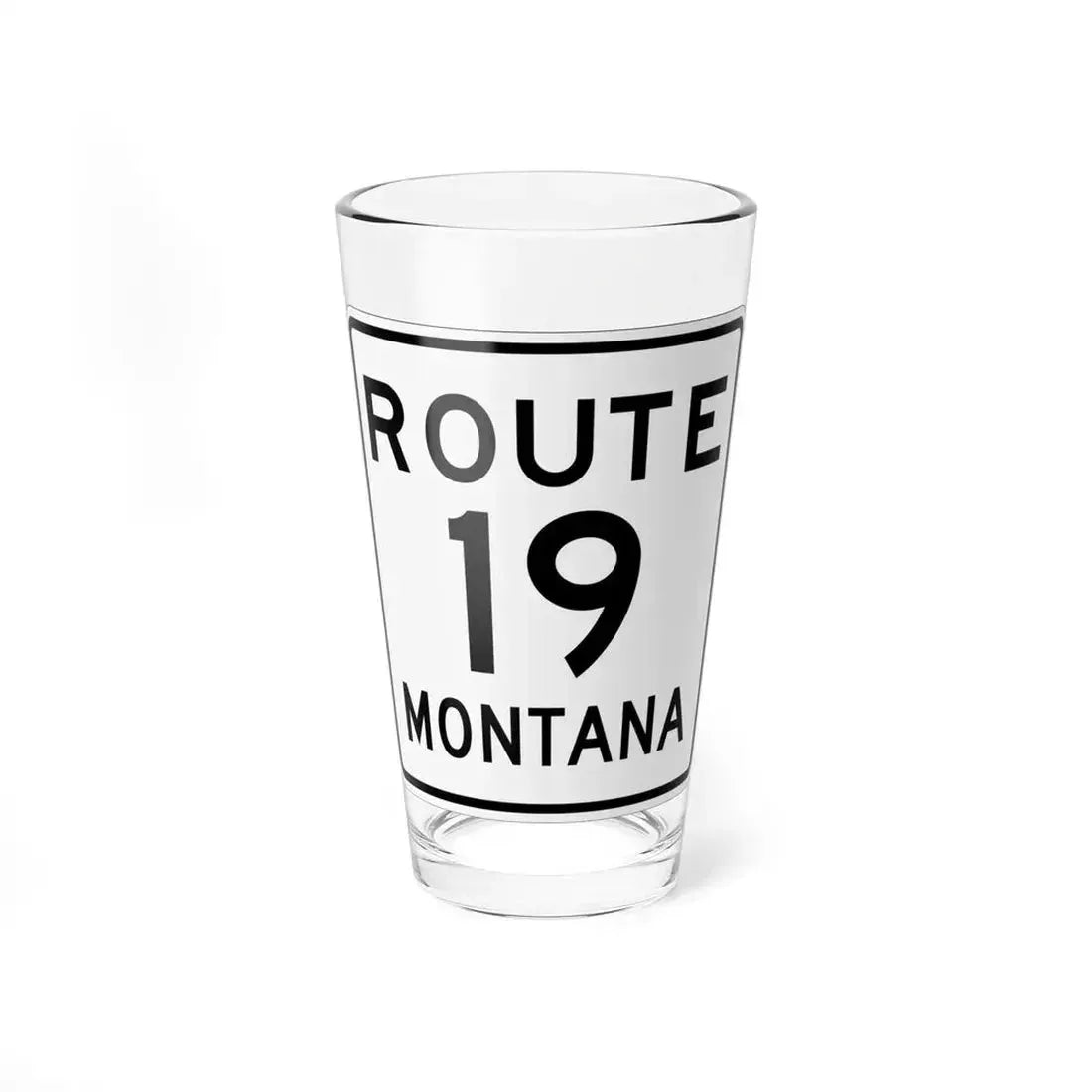 MT-19 1948 (Montana) (Road Sign) Pint Glass 16oz 16oz - Go Mug Yourself