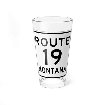 MT-19 1948 (Montana) (Road Sign) Pint Glass 16oz 16oz - Go Mug Yourself