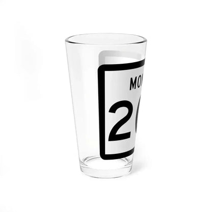 MT-200 (Montana) (Road Sign) Pint Glass 16oz - Go Mug Yourself