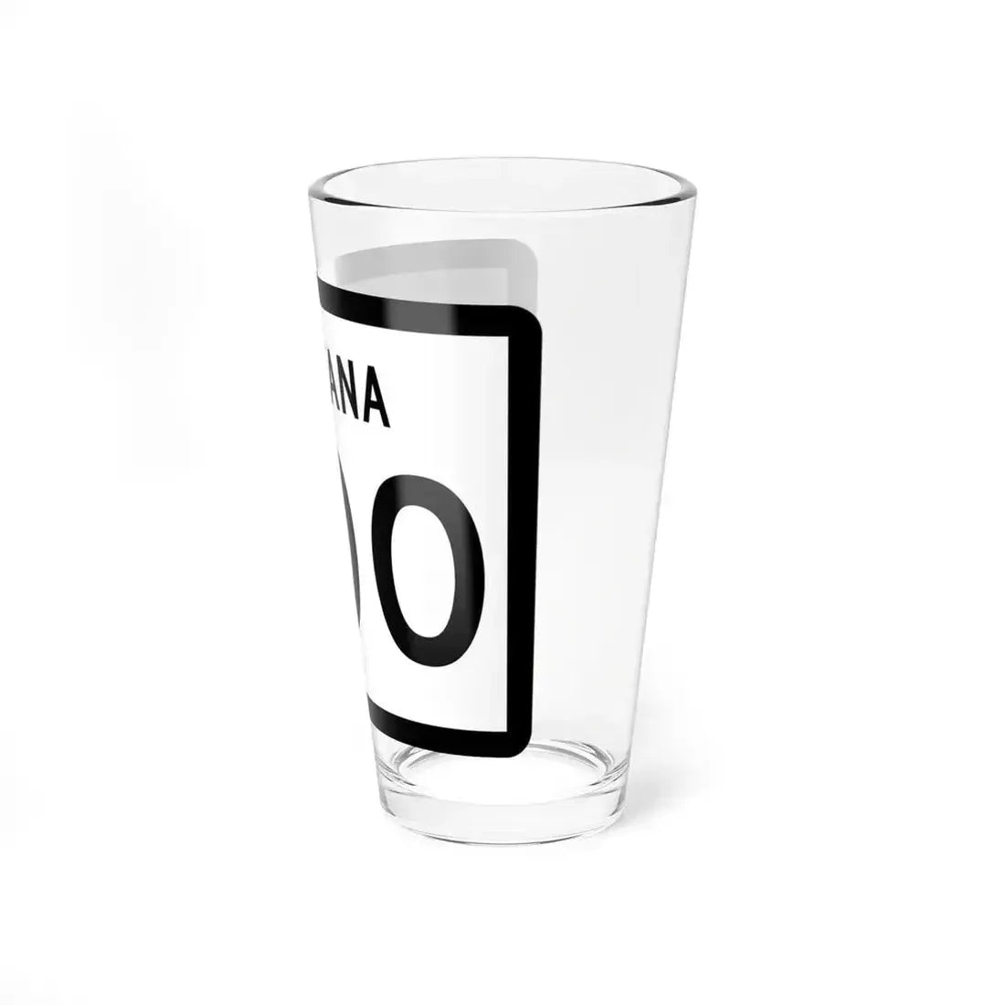 MT-200 (Montana) (Road Sign) Pint Glass 16oz - Go Mug Yourself