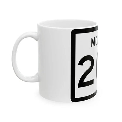 MT-200 (Montana) (Road Sign) White Coffee Mug - Go Mug Yourself