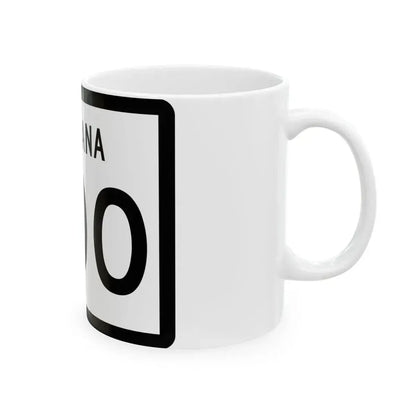 MT-200 (Montana) (Road Sign) White Coffee Mug - Go Mug Yourself