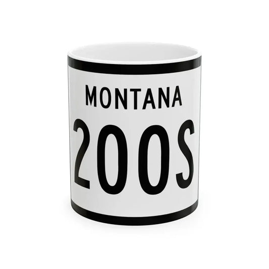 MT-200S (Montana) (Road Sign) White Coffee Mug 11oz - Go Mug Yourself