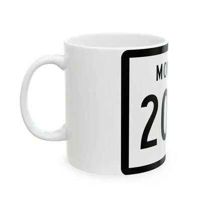 MT-200S (Montana) (Road Sign) White Coffee Mug - Go Mug Yourself