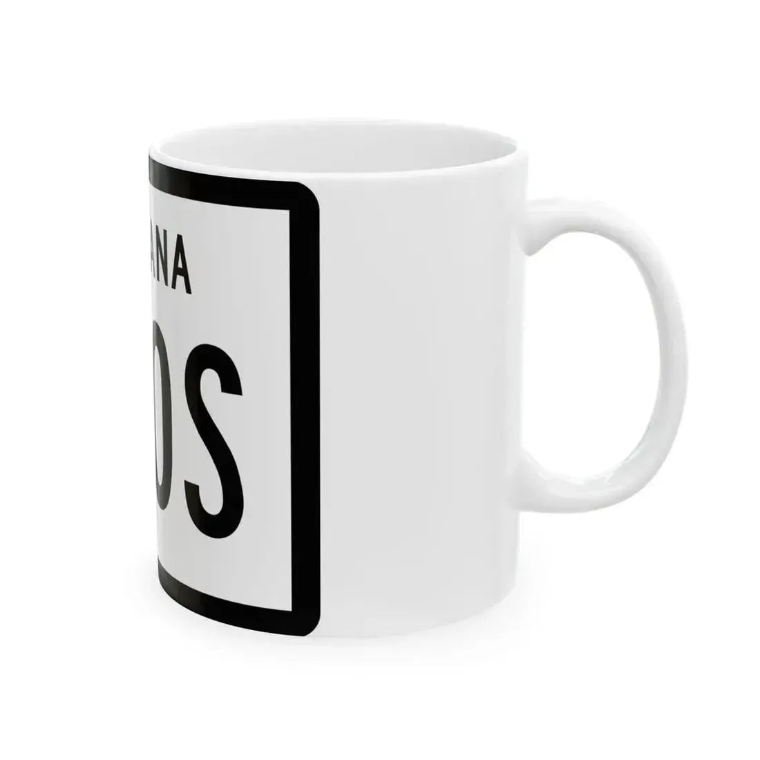 MT-200S (Montana) (Road Sign) White Coffee Mug - Go Mug Yourself