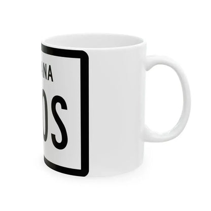 MT-200S (Montana) (Road Sign) White Coffee Mug - Go Mug Yourself
