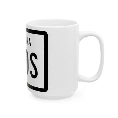 MT-200S (Montana) (Road Sign) White Coffee Mug - Go Mug Yourself