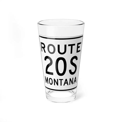 MT-20S 1948 (Montana) (Road Sign) Pint Glass 16oz 16oz - Go Mug Yourself