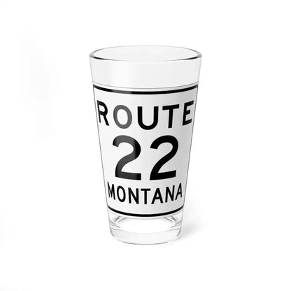 MT-22 1948 (Montana) (Road Sign) Pint Glass 16oz 16oz - Go Mug Yourself