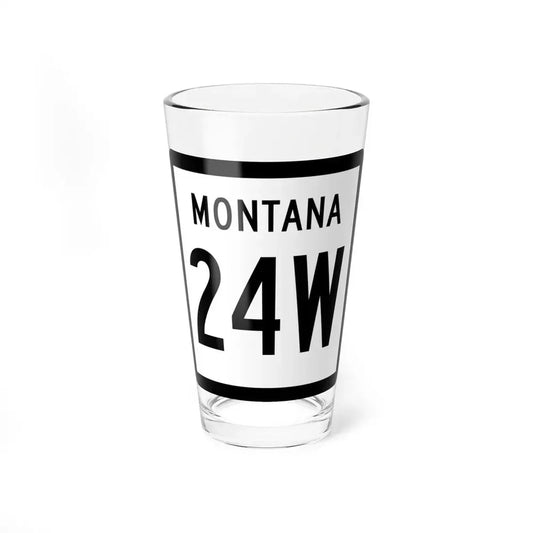 MT-24W (Montana) (Road Sign) Pint Glss 16oz 16oz - Go Mug Yourself