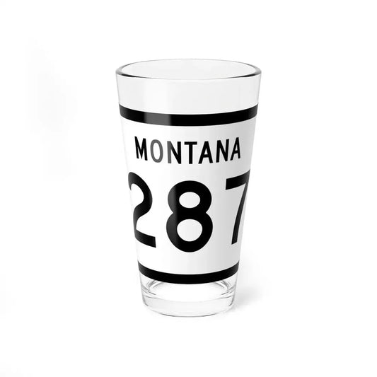 MT-287 (Montana) (Road Sign) Pint Glss 16oz 16oz - Go Mug Yourself