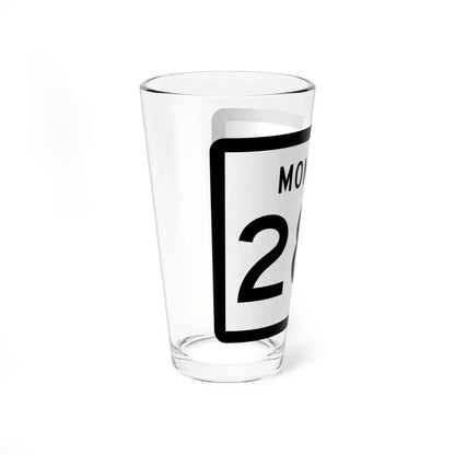 MT-287 (Montana) (Road Sign) Pint Glss 16oz - Go Mug Yourself