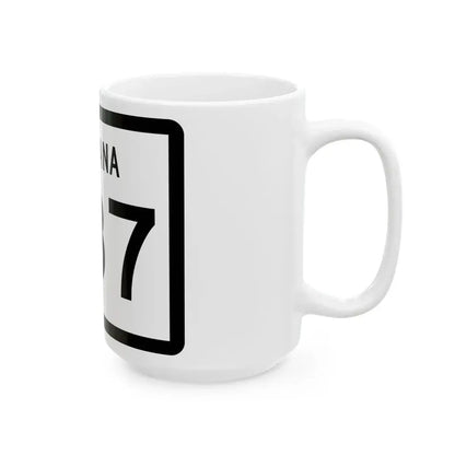 MT-287 (Montana) (Road Sign) White Coffee Mug - Go Mug Yourself