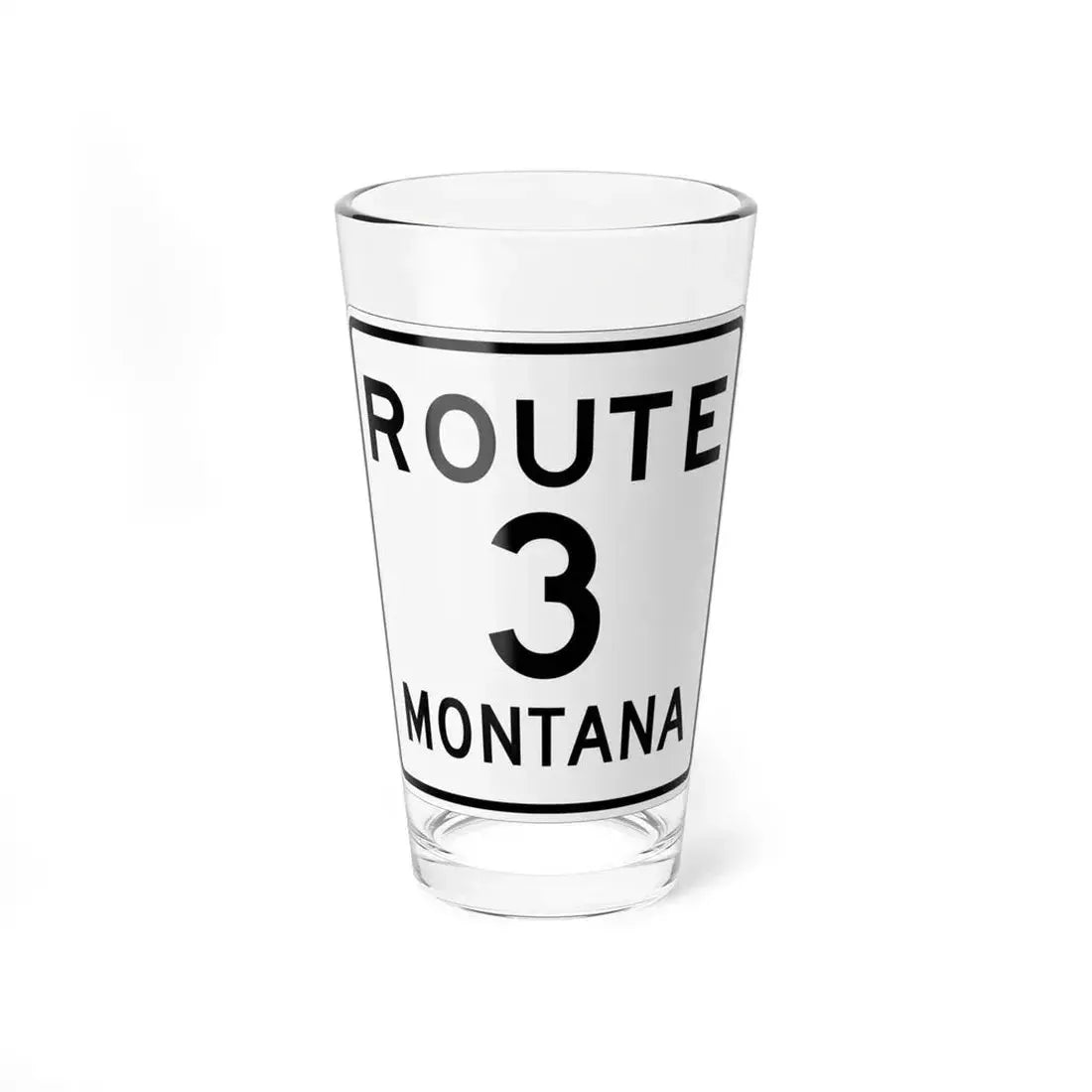 MT-3 1948 (Montana) (Road Sign) Pint Glass 16oz 16oz - Go Mug Yourself