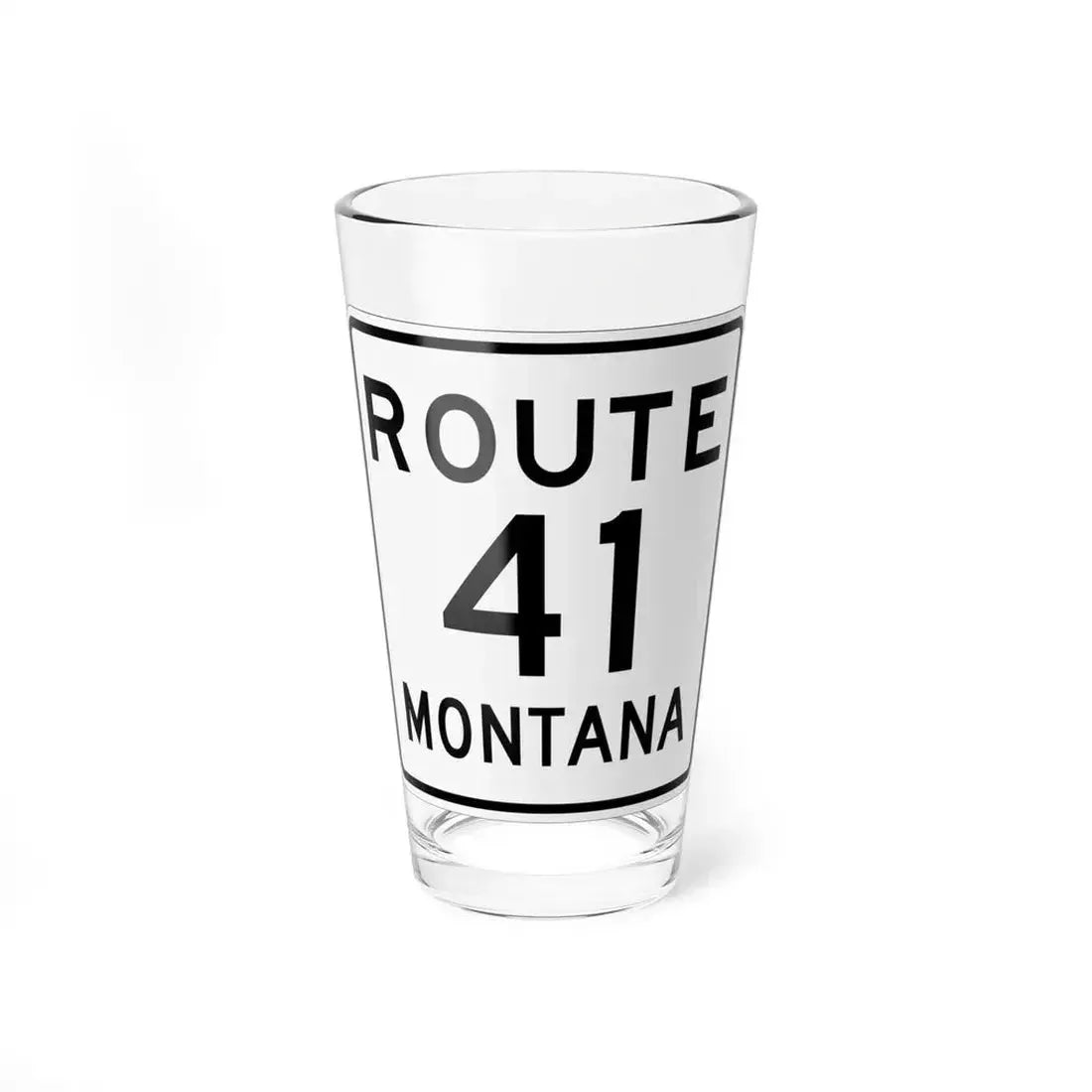 MT-41 1948 (Montana) (Road Sign) Pint Glass 16oz 16oz - Go Mug Yourself