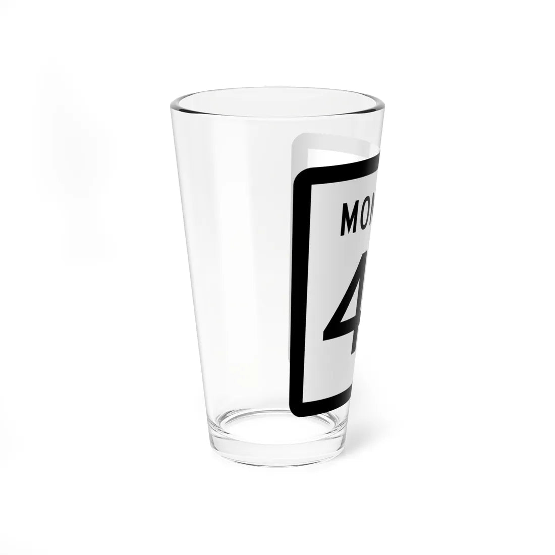 MT-43 (Montana) (Road Sign) Pint Glass 16oz - Go Mug Yourself