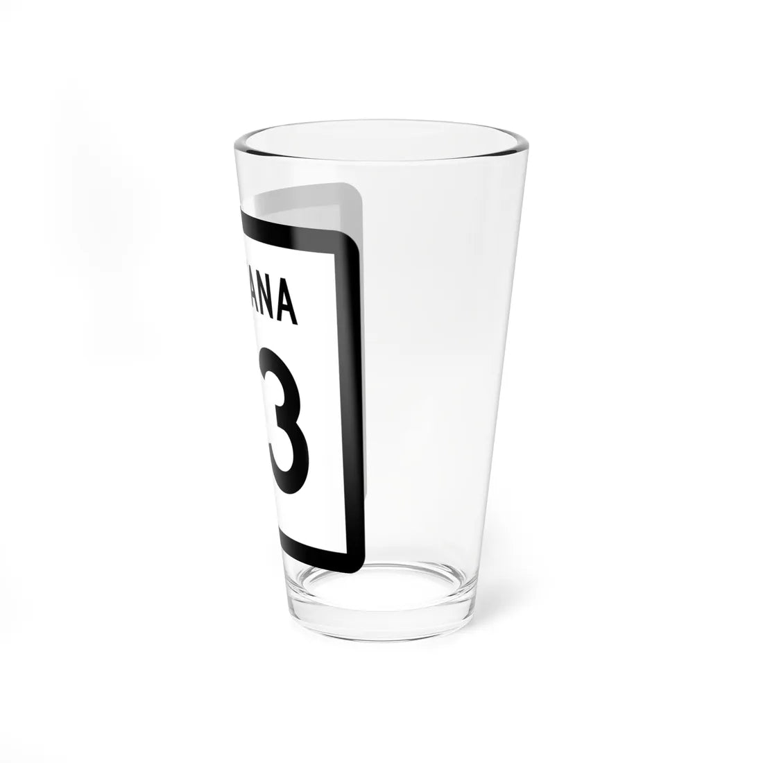 MT-43 (Montana) (Road Sign) Pint Glass 16oz - Go Mug Yourself