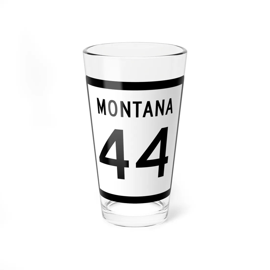 MT-44 (Montana) (Road Sign) Pint Glass 16oz 16oz - Go Mug Yourself