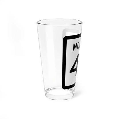 MT-47 (Montana) (Road Sign) Pint Glass 16oz - Go Mug Yourself