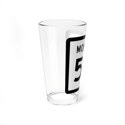 MT-56 (Montana) (Road Sign) Pint Glss 16oz - Go Mug Yourself