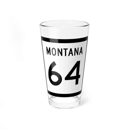 MT-64 (Montana) (Road Sign) Pint Glss 16oz 16oz - Go Mug Yourself