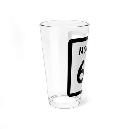 MT-67 (Montana) (Road Sign) Pint Glass 16oz - Go Mug Yourself