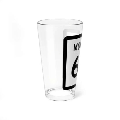 MT-67 (Montana) (Road Sign) Pint Glss 16oz - Go Mug Yourself
