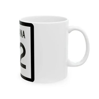 MT-82 (Montana) (Road Sign) White Coffee Mug - Go Mug Yourself
