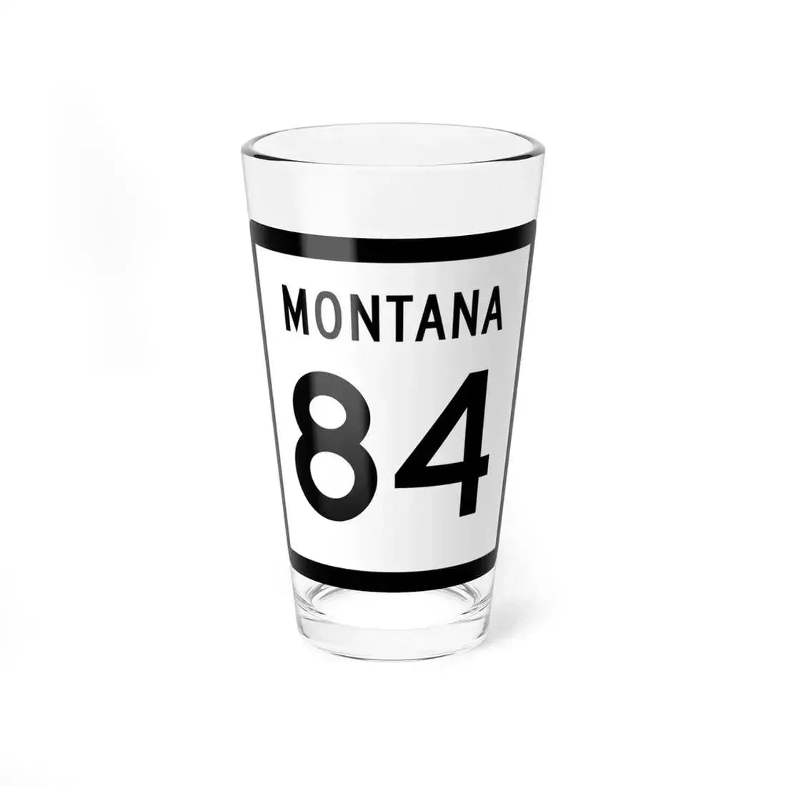 MT-84 (Montana) (Road Sign) Pint Glass 16oz 16oz - Go Mug Yourself