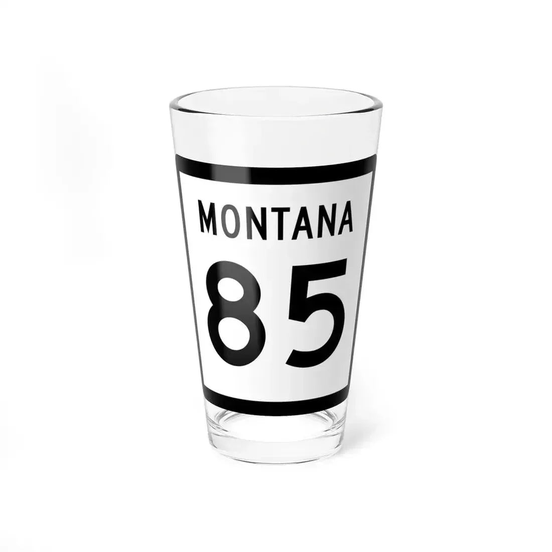 MT-85 (Montana) (Road Sign) Pint Glass 16oz 16oz - Go Mug Yourself