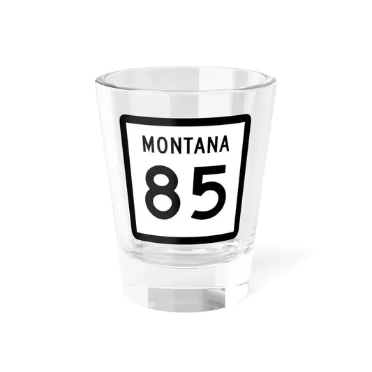 MT-85 (Montana) (Road Sign) Shot Glass 1.5oz 1.5oz - Go Mug Yourself