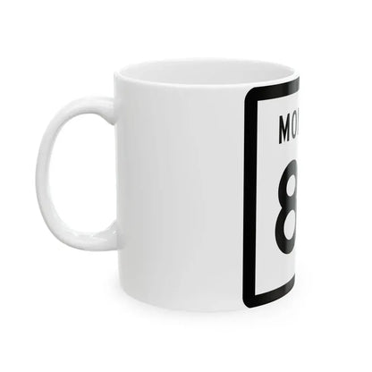MT-85 (Montana) (Road Sign) White Coffee Mug - Go Mug Yourself