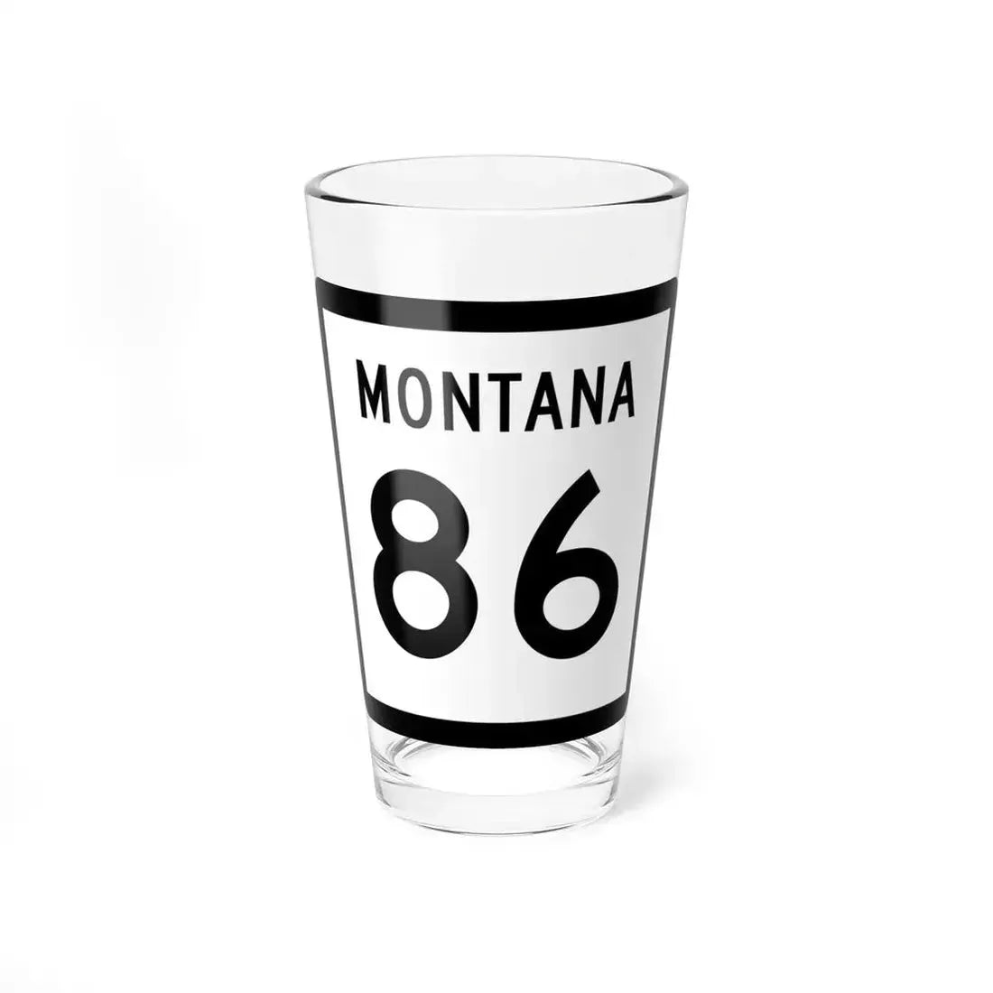 MT-86 (Montana) (Road Sign) Pint Glass 16oz 16oz - Go Mug Yourself