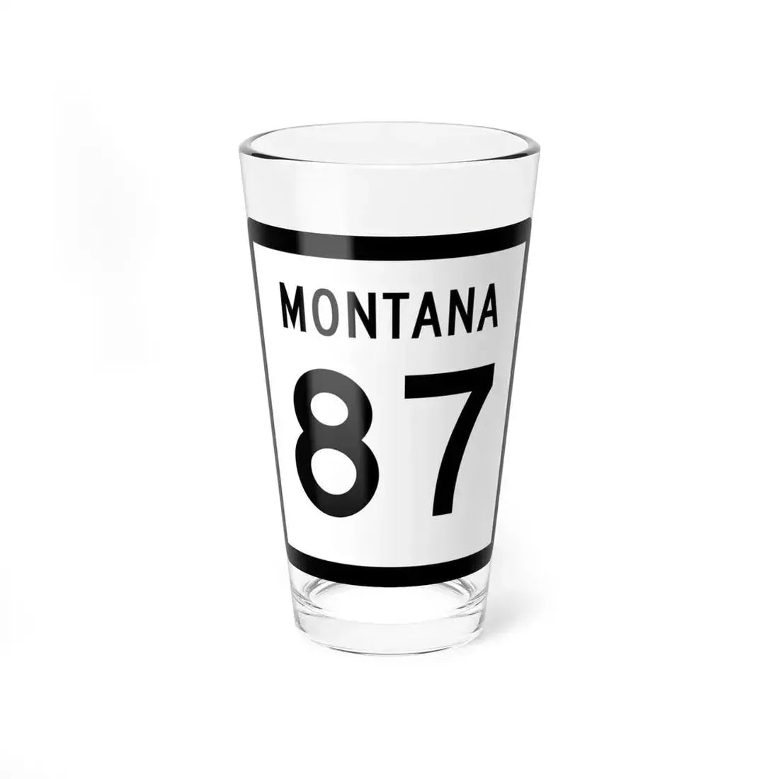 MT-87 (Montana) (Road Sign) Pint Glass 16oz 16oz - Go Mug Yourself