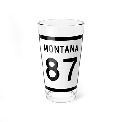 MT-87 (Montana) (Road Sign) Pint Glass 16oz 16oz - Go Mug Yourself