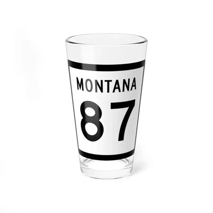 MT-87 (Montana) (Road Sign) Pint Glss 16oz 16oz - Go Mug Yourself