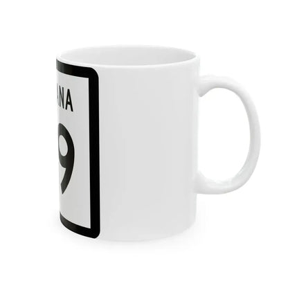 MT-89 (Montana) (Road Sign) White Coffee Mug - Go Mug Yourself