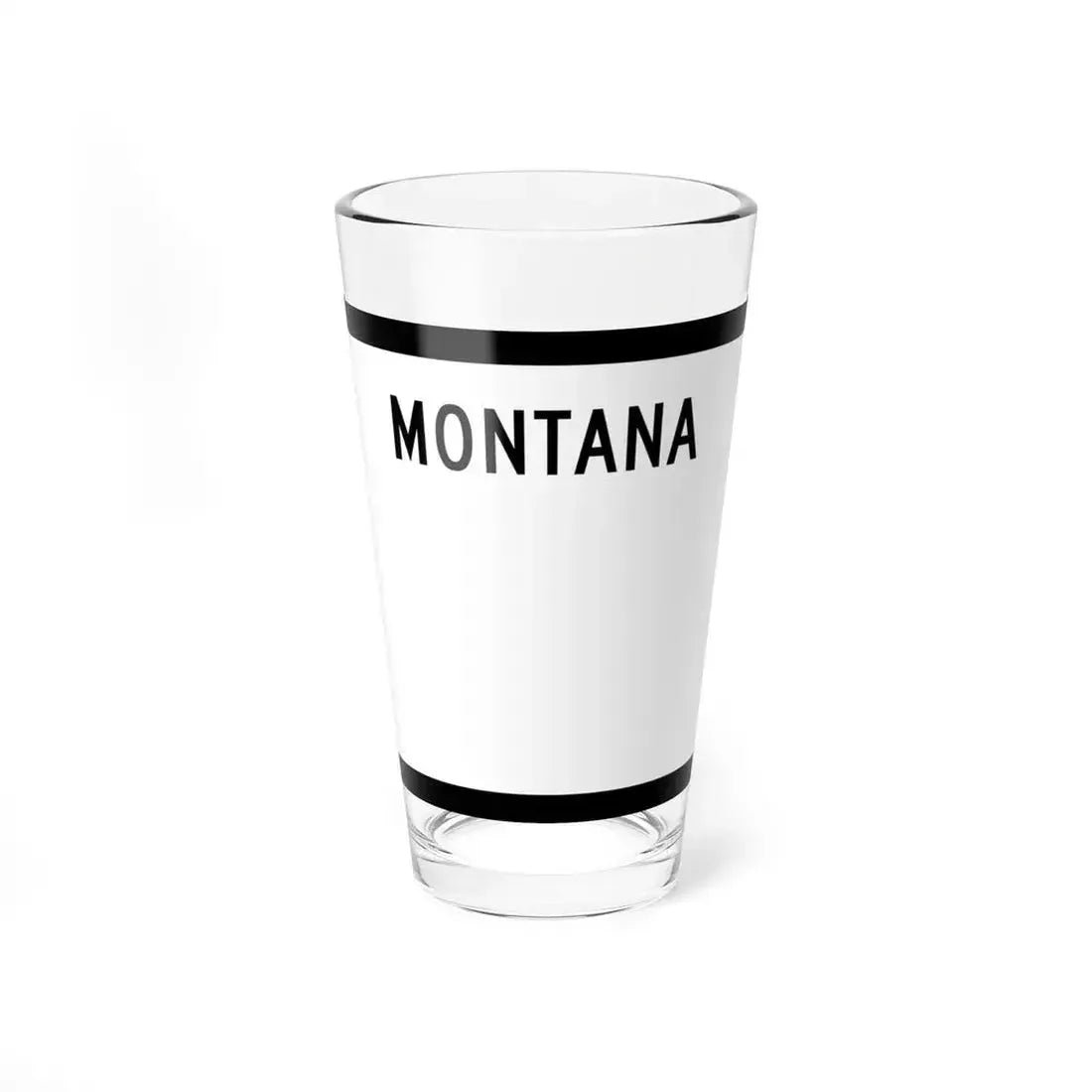 MT-blank-3d (Montana) (Road Sign) Pint Glass 16oz 16oz - Go Mug Yourself
