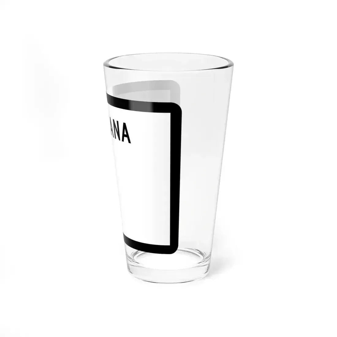 MT-blank-3d (Montana) (Road Sign) Pint Glass 16oz - Go Mug Yourself