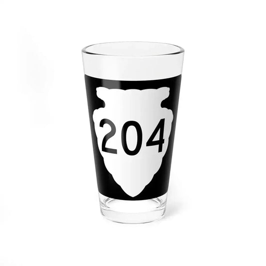 MT-sec-204 (Montana) (Road Sign) Pint Glass 16oz 16oz - Go Mug Yourself
