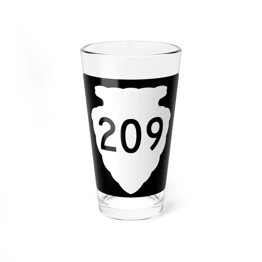MT-sec-209 (Montana) (Road Sign) Pint Glass 16oz 16oz - Go Mug Yourself