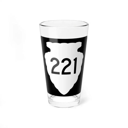 MT-sec-221 (Montana) (Road Sign) Pint Glass 16oz 16oz - Go Mug Yourself